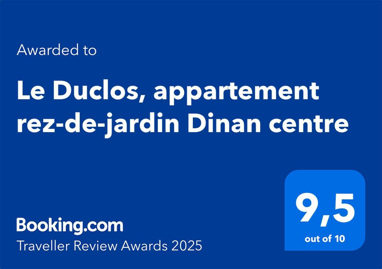 Le Duclos, Rez-de-jardin Centre Apartamento Dinan
